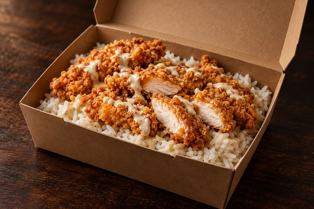 Tasty Crousty : bowl tenders ou kebab, riz blanc, oignons crispy — nouveauté Marmara